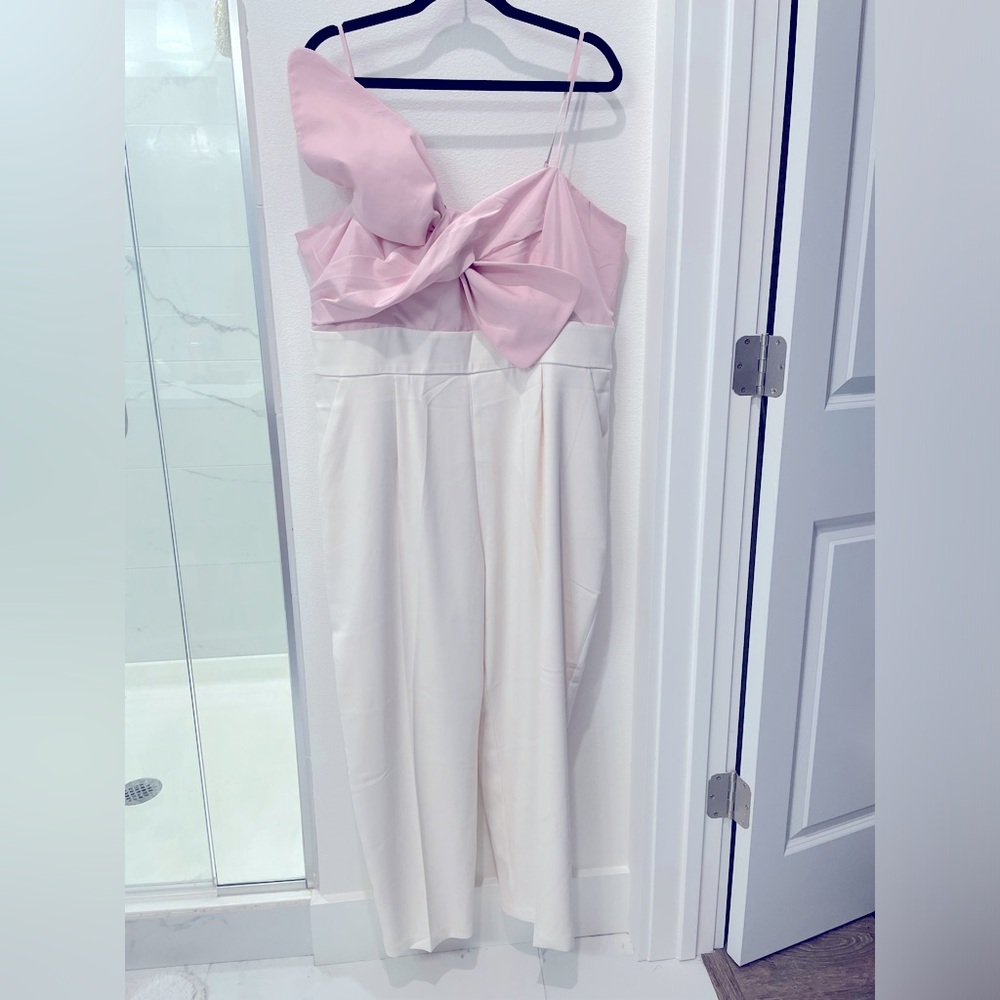 Bubble pink and cream - Express size XL jumpsuit